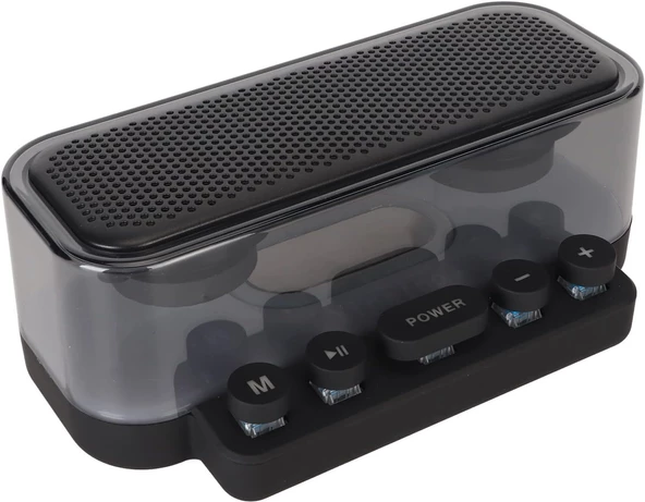 RGB Bluetooth hoparlör, su geçirmez IPX5 Tip C subwoofer hoparlör, mekanik tuşlu ve gürültü azaltmalı entegre - 5
