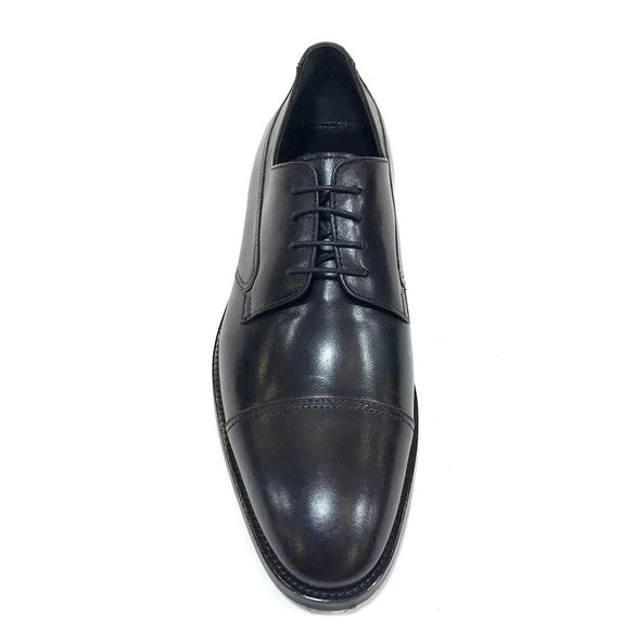 Aronay %100 Hakiki Deri Bağcıklı Jurdan Kösele Erkek Klasik Ayakkabı - Resim 6