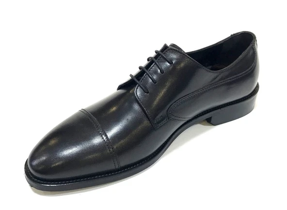 Aronay %100 Hakiki Deri Bağcıklı Jurdan Kösele Erkek Klasik Ayakkabı - Resim 7