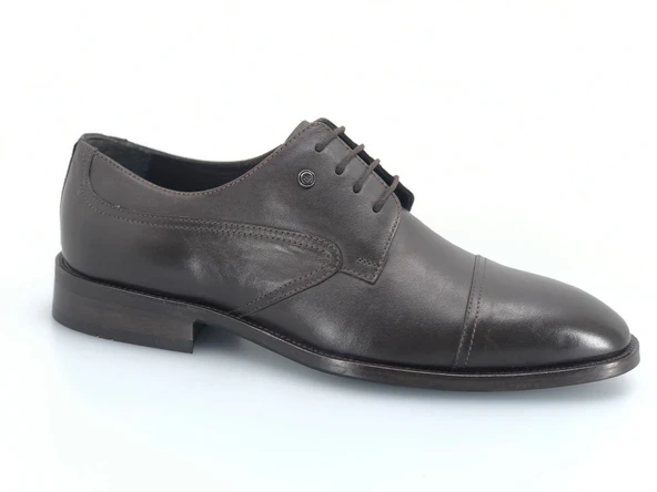 Aronay %100 Hakiki Deri Bağcıklı Jurdan Kösele Erkek Klasik Ayakkabı - Resim 11