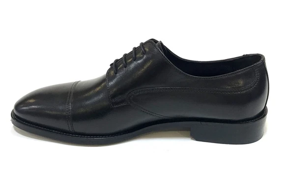 Aronay %100 Hakiki Deri Bağcıklı Jurdan Kösele Erkek Klasik Ayakkabı - Resim 8