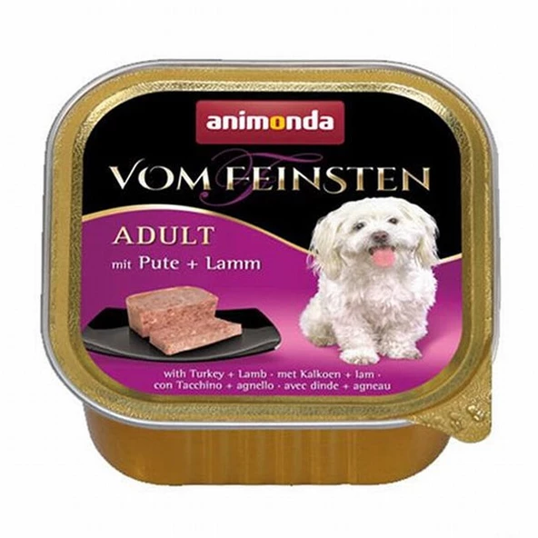 Animonda Vom Feinsten Hindili ve Kuzulu Yetişkin Köpek Konservesi 150 Gr