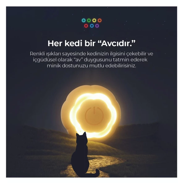Neutron Akıllı Kendinden Hareketli Interaktif Kedi Köpek Topu - 5