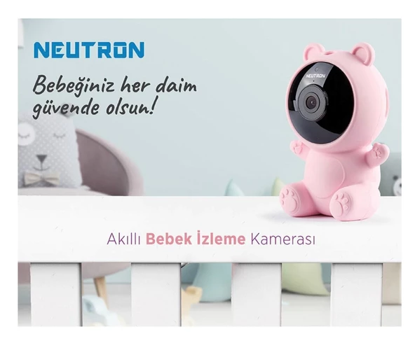 Neutron Ninni Söyleyen Gece Görüşlü Wifi Mavi Bebek Izleme Kamerası - 4