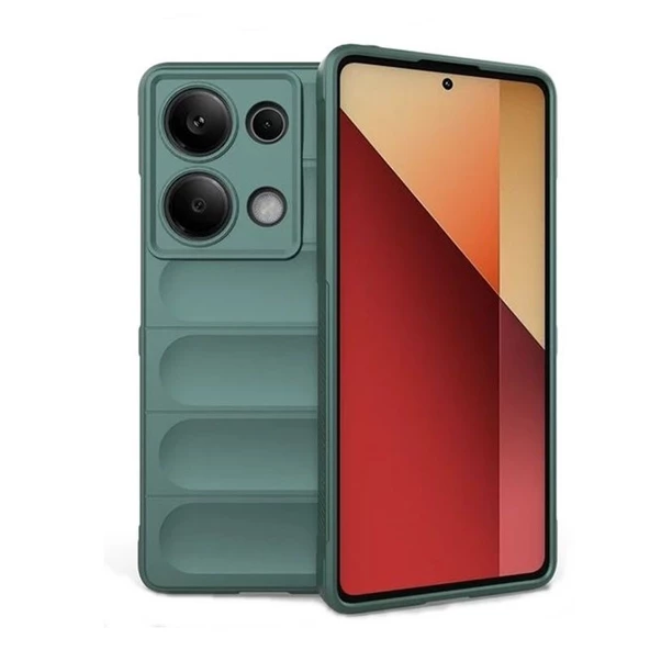 Gpack Xiaomi Redmi Note 13 Pro 4G Kılıf Etnik Optimum Mat Kamera Korumalı Silikon - Resim 4