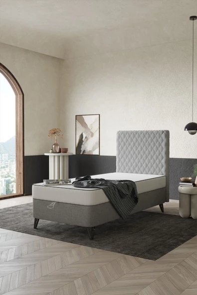 SANDALİE ProBasic Tek Kişilik Kumaş Yatak Seti (Baza Başlık Yatak )