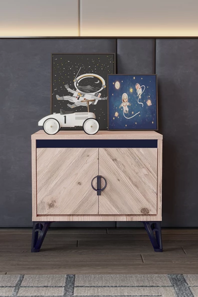 SANDALİE Arda Komodin Tek Çekmeceli Atlantik Çam