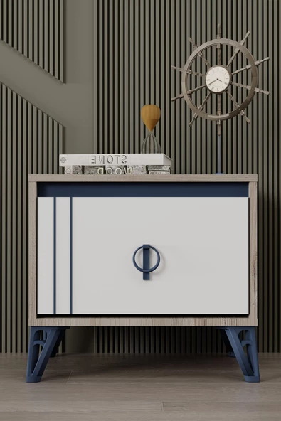 SANDALİE Rüya Komodin Tek Çekmeceli - Atlantik Çam