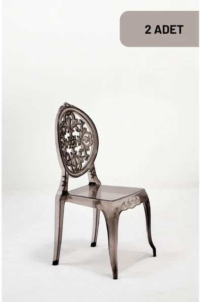 SANDALİE 2 Adet / Mutfak&Salon&Bahçe Tolina Sandalye - Füme