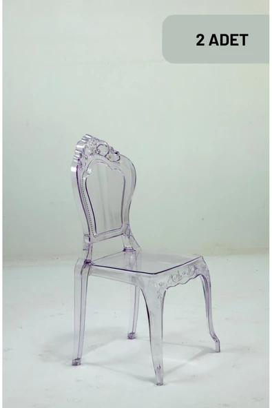 SANDALİE  2 Adet / Mutfak&Salon&Bahçe Milda Sandalye - Şeffaf