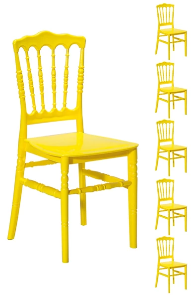 SANDALİE  6 Adet Miray Sarı Sandalye / Balkon-bahçe-mutfak ürün görseli