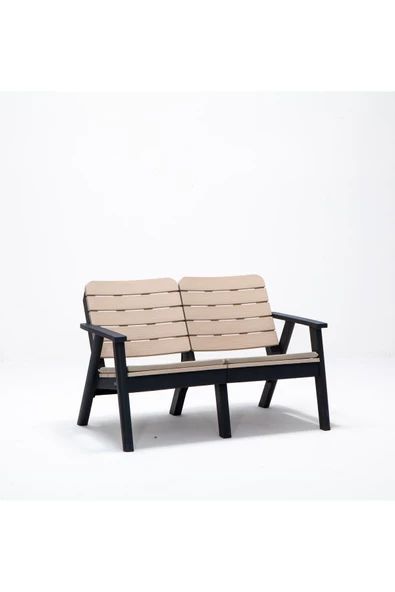 SANDALİE Sera Minderli İkili Koltuk/ Bahçe - Balkon - Teras Mobilyası