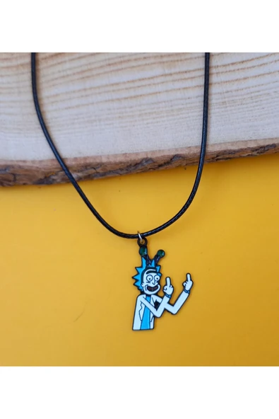 Rick Kolye Unisex İpli Kolye PYTKKOLYE300 - Resim 3