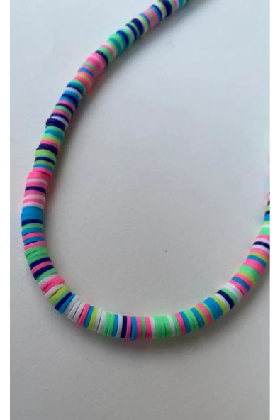 Renkli Fimo Boncuk Kolye Pytkbnckkly348 - 3
