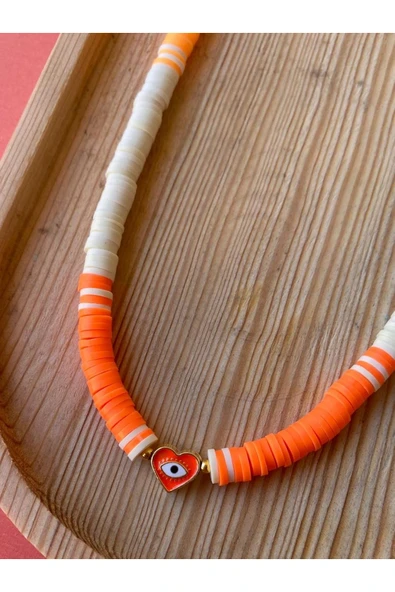 Ra'nın Gözü Fimo Boncuk Kolye Renkli Kadın Kolye PYTKBNCKKLY183