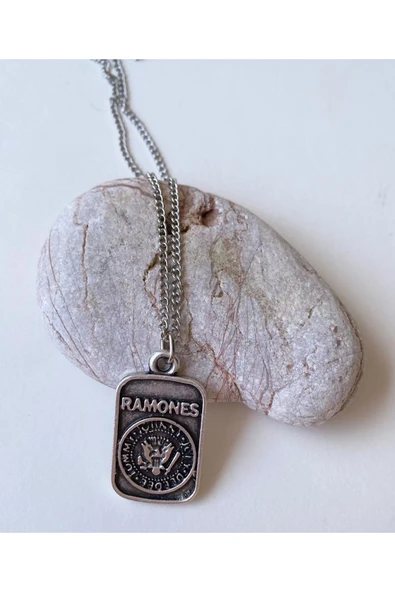 Ramones Rock Metal Zincir Kolye PYTKZNKLY104 - Resim 3