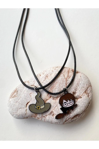 HP Seçmen Şapka Süpürge Kolye BFF Best Friends İpli Kolye PYTKKOLYE244 ürün görseli