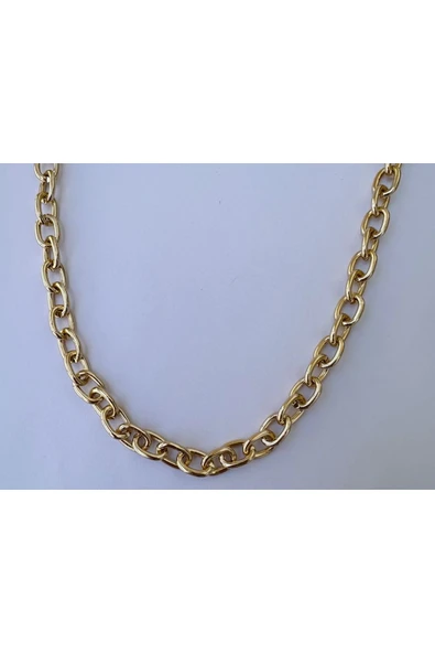 Gold Hip Hop Zincir Kolye Unisex Zincir Kolye PYTKZNCKLY262 - Resim 2