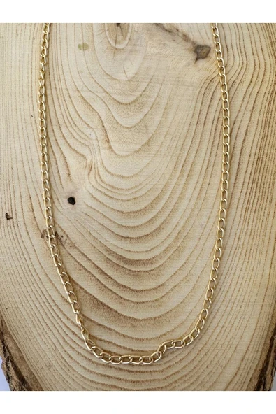 Gold Zincir Kolye Unisex Zincir Kolye PYTKZNCKLY236 - Resim 2