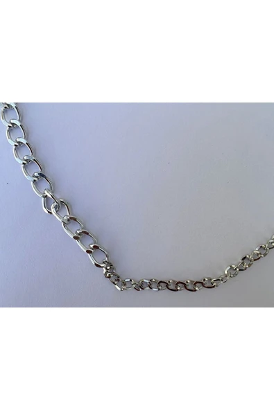 Gümüş Rengi Zincir Kolye Unisex Zincir Kolye PYTKZNCKLY243 - 4