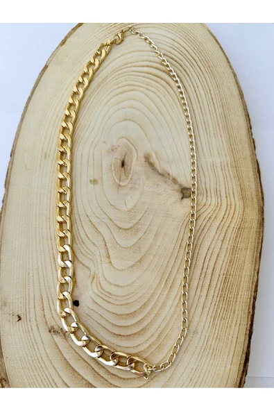 Gold Zincir Kolye Unisex Zincir Kolye PYTKZNCKLY234 - 2