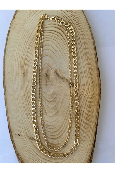 Gold Zincir Kolye Unisex Zincir Kolye PYTKZNCKLY235 ürün görseli