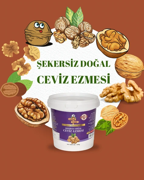 AdresS Fındık - Şekersiz Doğal Ceviz Ezmesi 1 Kg - 2