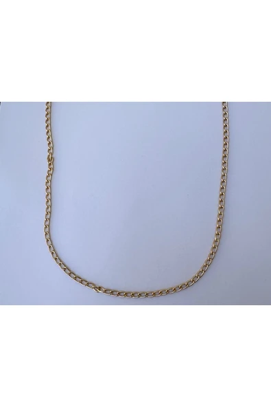 Gold Zincir Kolye Unisex Zincir Kolye PYTKZNCKLY236 - Resim 4