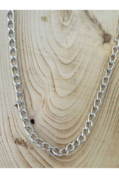 Gümüş Rengi Zincir Kolye Unisex Zincir Kolye PYTKZNCKLY241 - Resim 2