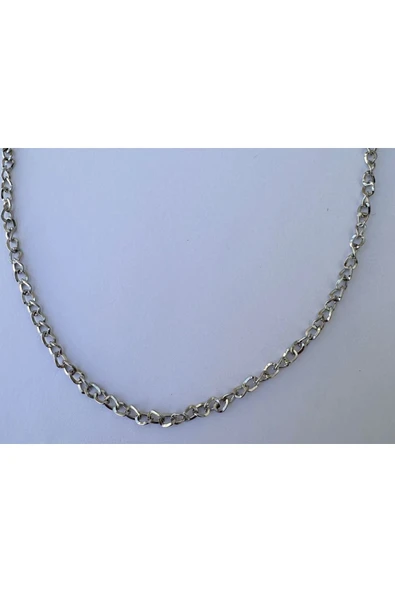 Gümüş Rengi Zincir Kolye Unisex Zincir Kolye PYTKZNCKLY240 - Resim 3