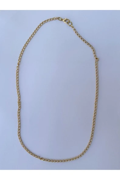 Gold Zincir Kolye Unisex Zincir Kolye PYTKZNCKLY236 - Resim 3