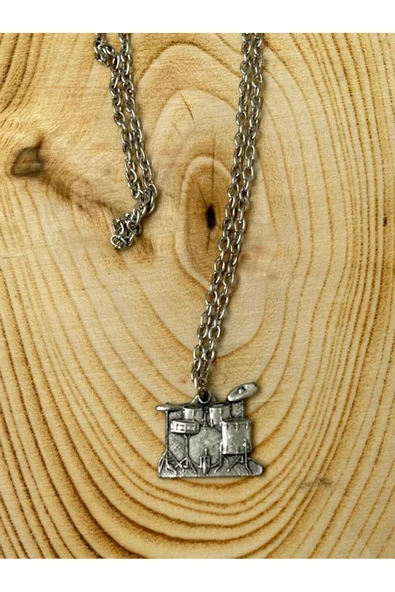 Bateri Müzik Aleti Zincir Kolye PYTKZNKLY206 ürün görseli