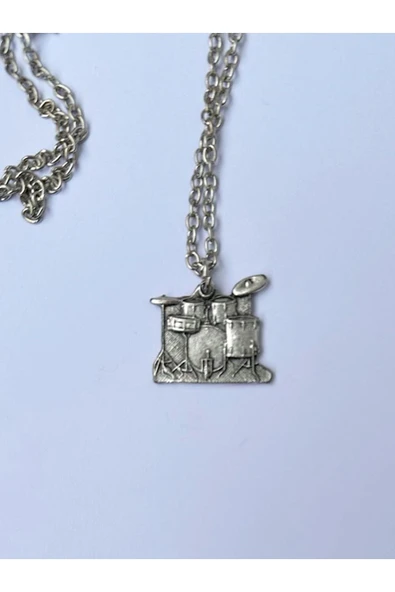 Bateri Müzik Aleti Zincir Kolye PYTKZNKLY206 - Resim 4