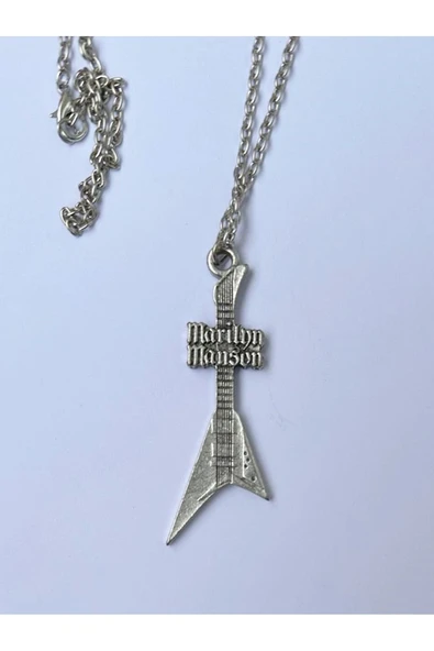 Marilyn Manson Rock Metal Grup Zincir Kolye PYTKZNKLY191 - Resim 3