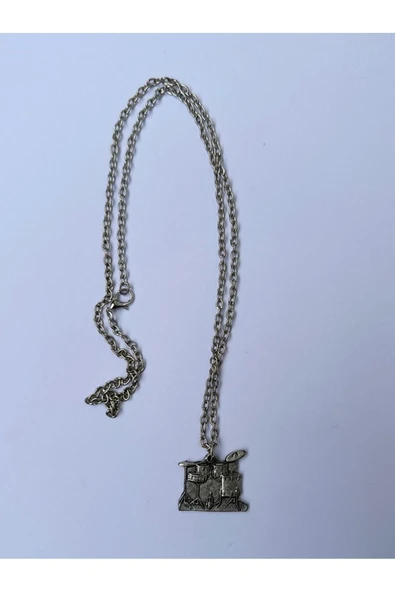 Bateri Müzik Aleti Zincir Kolye PYTKZNKLY206 - Resim 3