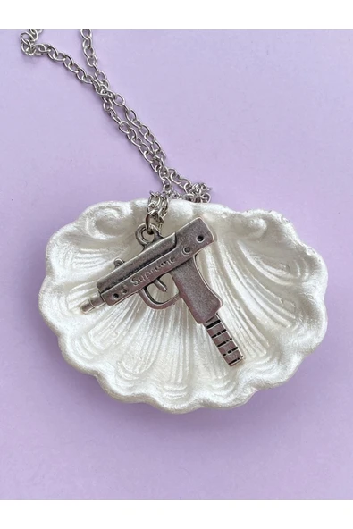 Uzi Silah Zincir Kolye PYTKZNKLY92 - Resim 5