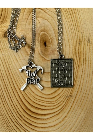 Pink Floyd BFF 2li Rock Metal Grup Zincir Kolye PYTKZNKLY159 - Resim 2