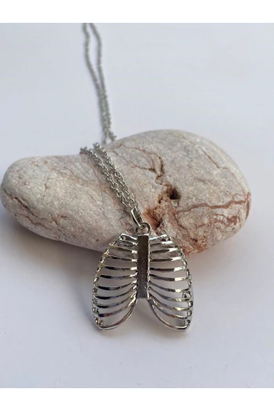 İskelet Kurukafa Skull Zincir Kolye Pytkznkly122 - Resim 5