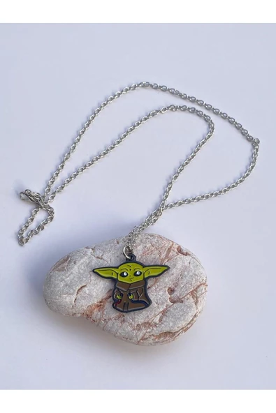 Star Wars Yoda Zincir Kolye Pytkznkly125 - Resim 3