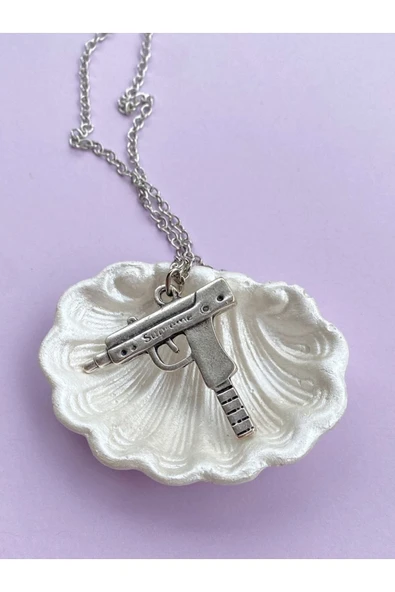 Uzi Silah Zincir Kolye PYTKZNKLY92 - Resim 4