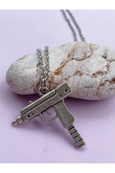 Uzi Silah Zincir Kolye PYTKZNKLY92 - Resim 3