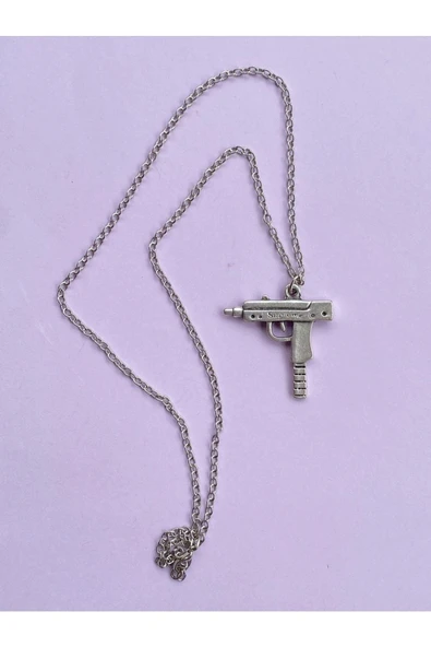 Uzi Silah Zincir Kolye PYTKZNKLY92 - Resim 2