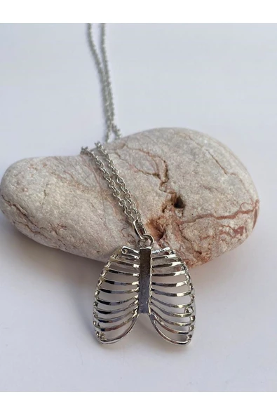 İskelet Kurukafa Skull Zincir Kolye Pytkznkly122 - Resim 2