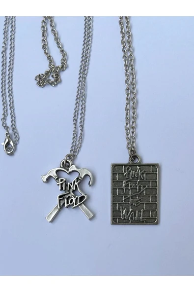 Pink Floyd BFF 2li Rock Metal Grup Zincir Kolye PYTKZNKLY159 - Resim 4
