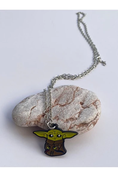 Star Wars Yoda Zincir Kolye Pytkznkly125 - Resim 4