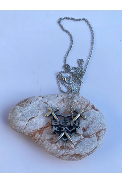 Bonjovi Rock Metal Zincir Kolye PYTKZNKLY111 - Resim 3