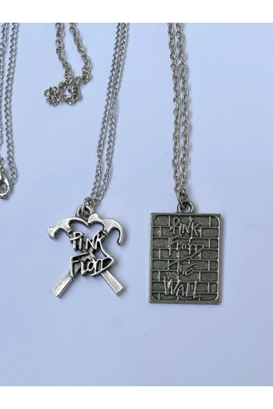 Pink Floyd BFF 2li Rock Metal Grup Zincir Kolye PYTKZNKLY159 - Resim 6