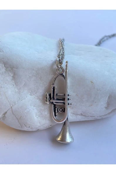 Müzik Aleti Trompet Zincir Kolye Pytkznkly124 ürün görseli