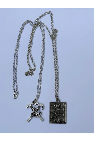 Pink Floyd BFF 2li Rock Metal Grup Zincir Kolye PYTKZNKLY159 - Resim 5