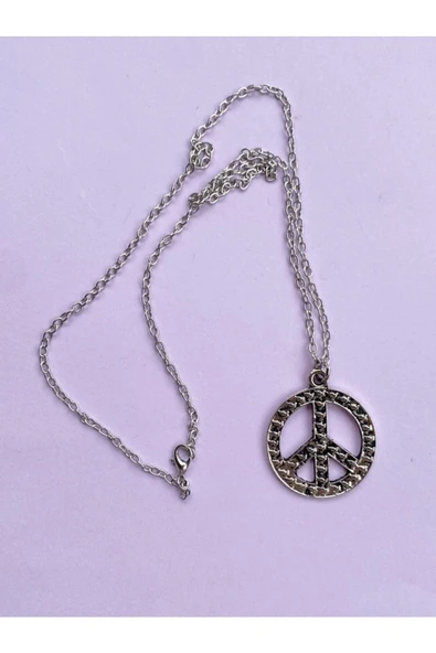 Peace Barış Güvercin Zincir Kolye PYTKZNKLY83 - Resim 2